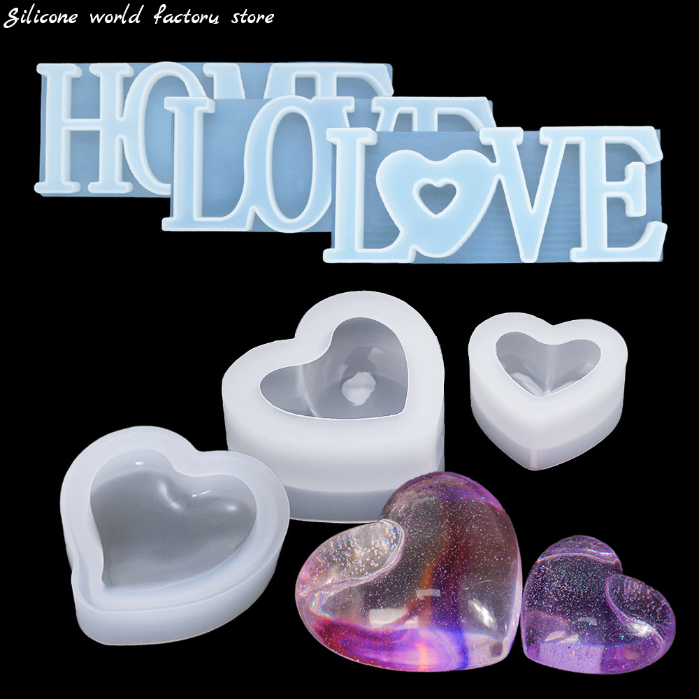 Resin Art Alphabet - قالب سيليكون ثلاثي الأبعاد على شكل