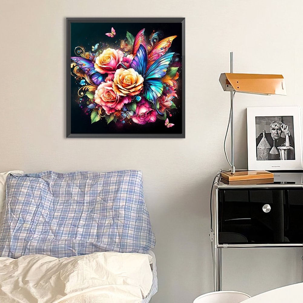 Resin Art Rose - الماس اللوحة الأسرة الجنية الغبار الماس