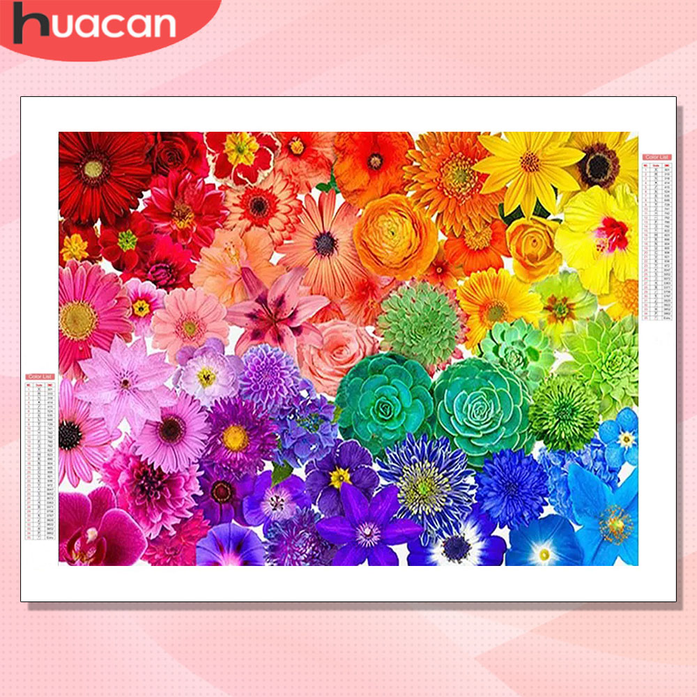 Resin Art Rose - مجموعة فن الألماس من HUACAN: لوحة