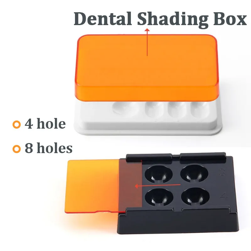 Resin Art Case - 4/8 فتحات الأسنان الراتنج الظل ضوء