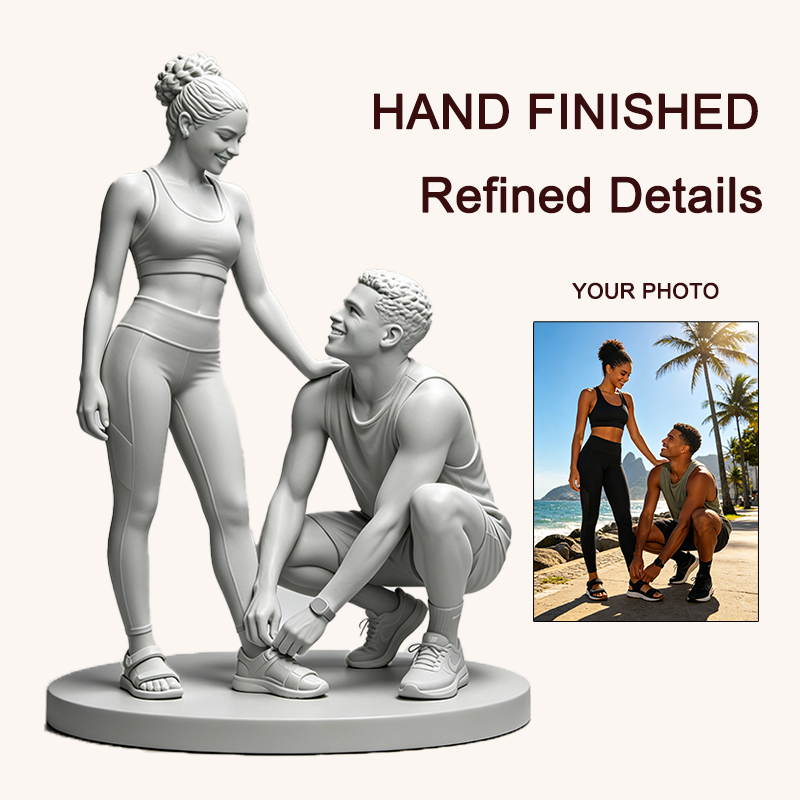 تمثال زوجين مطبوع بتقنية ثلاثي - مراجعة Resin Art Wedding Gift وسعره