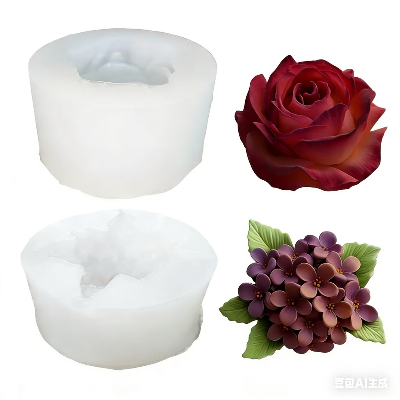قالب سيليكون ثلاثي الأبعاد على - مراجعة Resin Art Rose وسعره